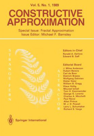 Libro Constructive Approximation Michael F. Barnsley
