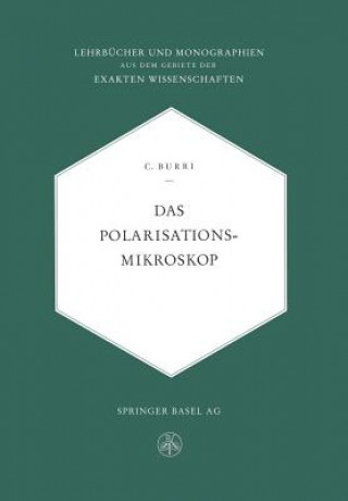 Kniha Das Polarisationsmikroskop Conrad Burri