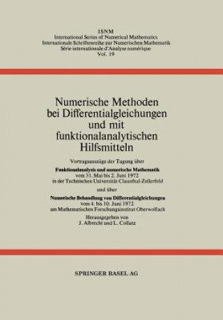 Kniha Numerische Methoden Bei Differentialgleichungen Und Mit Funktionalanalytischen Hilfsmitteln J. Albrecht