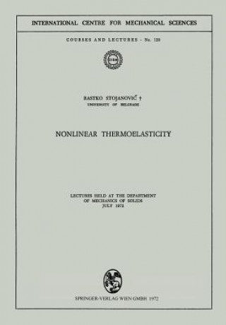 Livro Nonlinear Thermoelasticity Rastko Stojanovic
