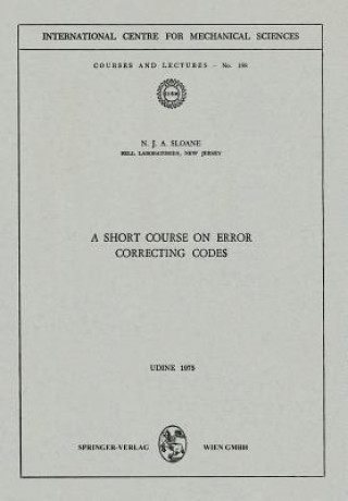 Книга Short Course on Error Correcting Codes N.J.A. Sloane