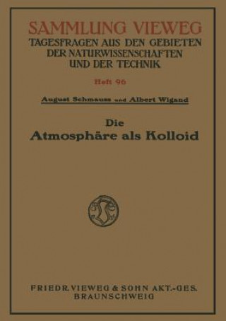 Carte Die Atmosphare ALS Kolloid August Schmauss