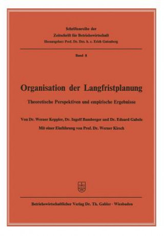 Book Organisation Der Langfristplanung Werner Keppler