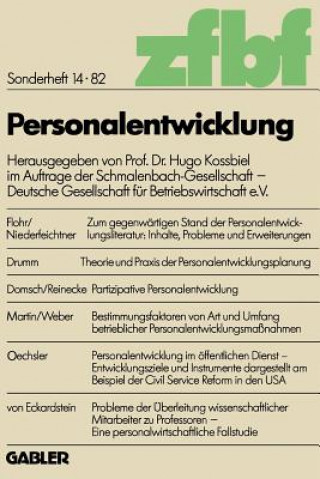 Buch Personalentwicklung Hugo Kossbiel