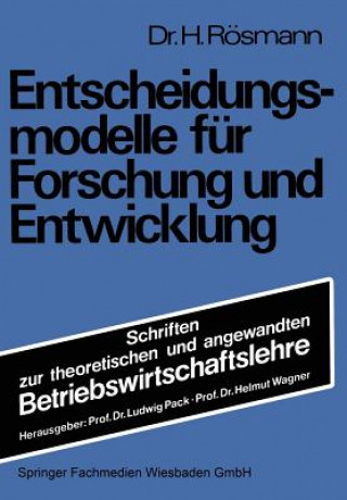 Carte Entscheidungsmodelle Fur Forschung Und Entwicklung Heinrich Rösmann