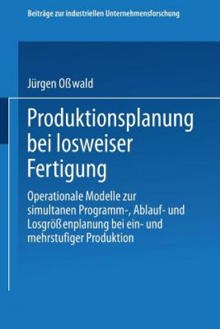 Carte Produktionsplanung Bei Losweiser Fertigung Jürgen Osswald