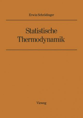 Kniha Statistische Thermodynamik Erwin Schrödinger
