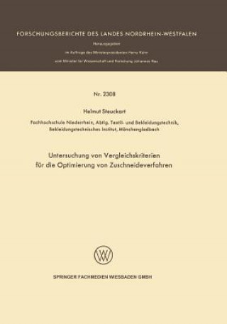 Carte Untersuchung Von Vergleichskriterien Fur Die Optimierung Von Zuschneideverfahren Helmut Steuckart