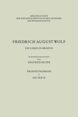 Kniha Friedrich August Wolf Siegfried Reiter