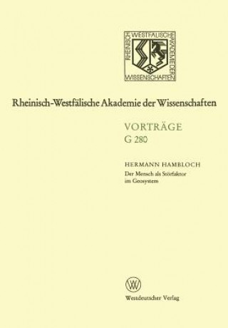 Könyv Der Mensch ALS St rfaktor Im Geosystem Hermann Hambloch