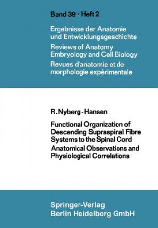 Książka Functional Organization of Descending Supraspinal Fibre Systems to the Spinal Cord R. Nyberg-Hansen