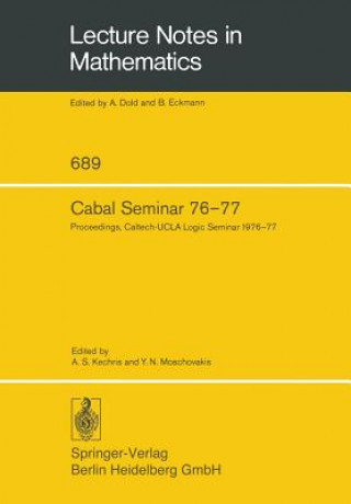 Könyv Cabal Seminar 76 77, 1 A. S. Kechris