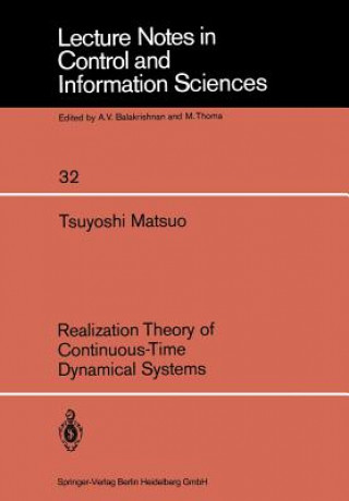 Książka Realization Theory of Continuous-Time Dynamical Systems T. Matsuo