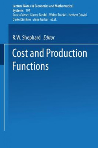 Kniha Cost and Production Functions R.W. Shephard