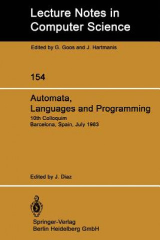 Könyv Automata, Languages and Programming, 1 J. Diaz