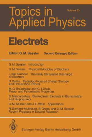 Kniha Electrets Gerhard M. Sessler