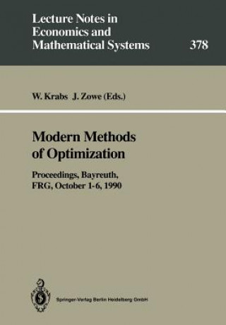 Buch Modern Methods of Optimization Werner Krabs