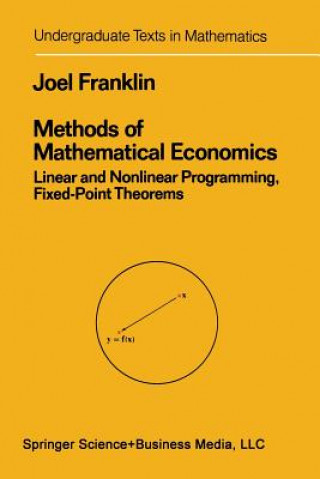 Könyv Methods of Mathematical Economics, 1 Joel N. Franklin