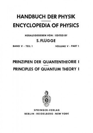 Kniha Prinzipien Der Quantentheorie I / Principles of Quantum Theory I S. Flügge