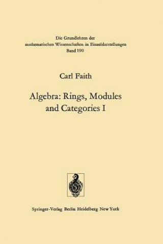 Kniha Algebra, 1 Carl Faith