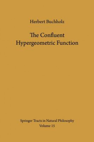 Kniha Confluent Hypergeometric Function Herbert Buchholz