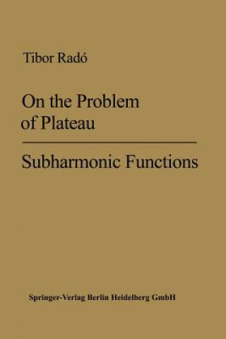 Kniha On the Problem of Plateau Tibor Radó