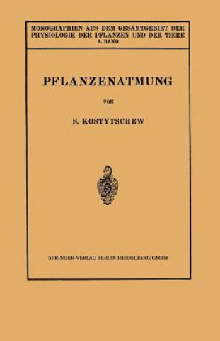 Carte Pflanzenatmung S. Kostytschew