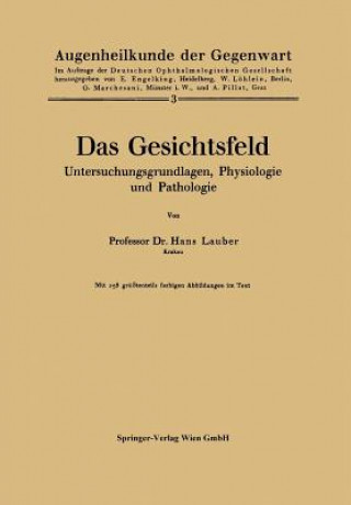 Книга Gesichtsfeld Untersuchungsgrundlagen, Physiologie Und Pathologie Lauber Hans Lauber