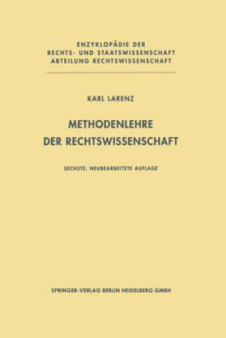 Kniha Methodenlehre Der Rechtswissenschaft Karl Larenz