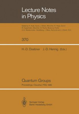 Kniha Quantum Groups, 1 Heinz-Dietrich Doebner