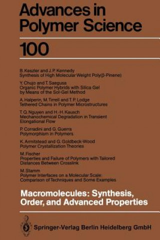 Kniha Macromolecules: Synthesis, Order and Advanced Properties K.A. Armitstead