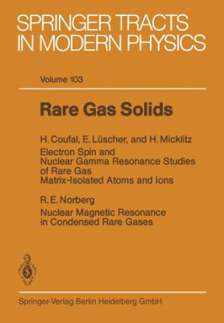 Libro Rare Gas Solids H. Coufal