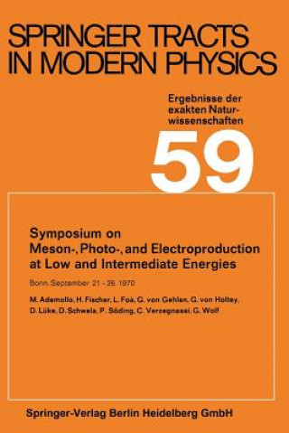 Carte Symposium on Meson-, Photo-, and Electroproduction at Low and Intermediate Energies Gerhard Höhler
