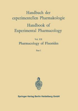 Kniha Pharmacology of Fluorides Frank A. Smith