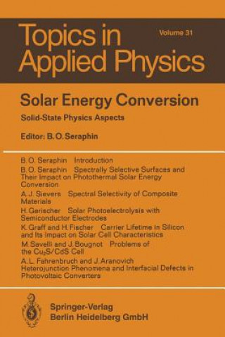 Book Solar Energy Conversion B. O. Seraphin