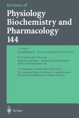 Kniha Reviews of Physiology, Biochemistry and Pharmacology J.H. Exton