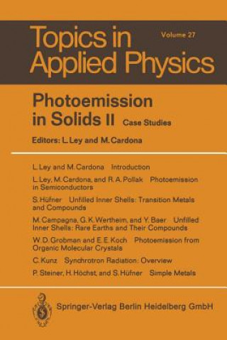 Könyv Photoemission in Solids II Lothar Ley