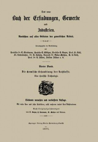 Książka Chemische Behandlung Der Rohstoffe Franz Luckenbacher