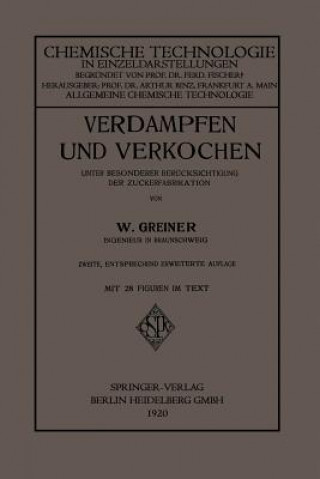 Könyv Verdampfen Und Verkochen Woldemar Greiner