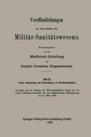 Libro Ueber Erkennung Und Beurteilung Von Herzkrankheiten 