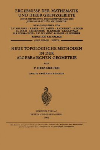 Knjiga Neue Topologische Methoden in der Algebraischen Geometrie, 1 Friedrich Hirzebruch