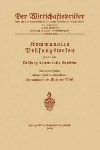 Könyv Kommunales Prufungswesen Peter van Aubel