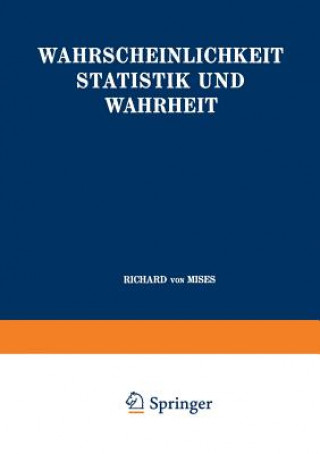 Książka Wahrscheinlichkeit Statistik Und Wahrheit Richard Von Mises