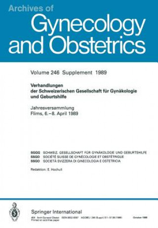 Kniha Verhandlungen Der Schweizerischen Gesellschaft Fur Gynakologie Und Geburtshilfe H. Schneider
