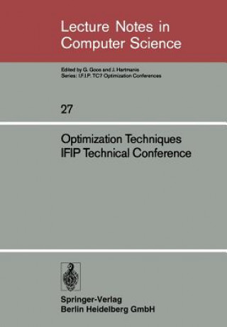 Book Optimization Techniques IFIP Technical Conference Josef Stoer