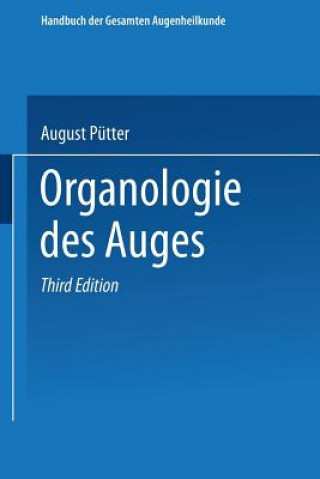 Könyv Organologie Des Auges August Pütter