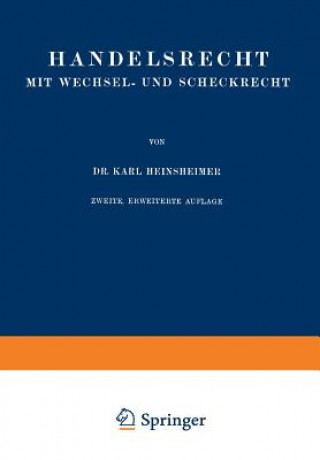 Carte Handelsrecht Mit Wechsel- Und Scheckrecht Karl Heinsheimer