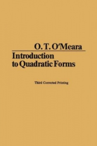 Książka Introduction to Quadratic Forms, 1 Onorato Timothy O Meara