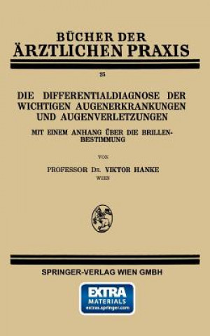 Libro Differentialdiagnose Der Wichtigen Augenerkrankungen Und Augenverletzungen Viktor Hanke