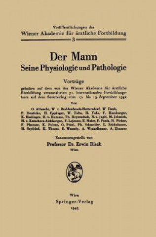 Książka Der Mann Seine Physiologie Und Pathologie Erwin Risak